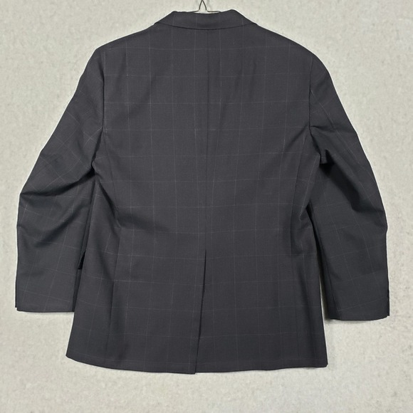 Hart Schaffner Marx Mens 44R Gray Plaid 100% Wool Sport Coat Blazer Dillard's - Picture 2 of 10